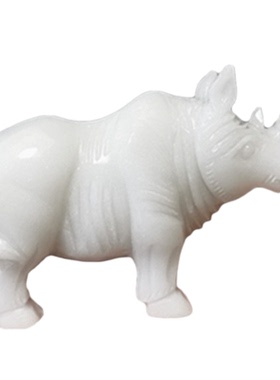 大犀牛工艺品简约现代玉石客厅