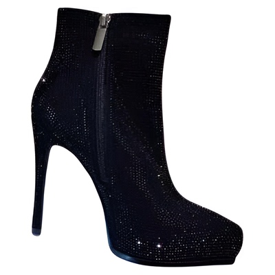 防水台加绒细跟高跟鞋百搭