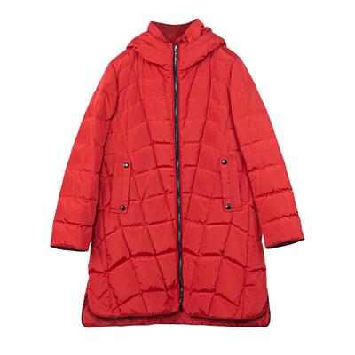 HONRN/红人中长款连帽羽绒服外套