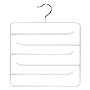 霜山六层衣架围巾收纳家用宿舍衣柜整理架钢制裤子收纳架领带挂架