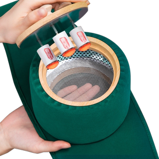 艾灸盒子随身灸家用腹部腰部炙肚子木制无烟宫寒妇科熏蒸仪器具罐