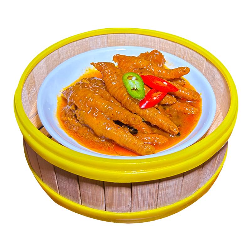 拾滋鲜酱味凤爪鼓汁凤爪中爪冷冻食品广州茶楼广式早茶点心加热食