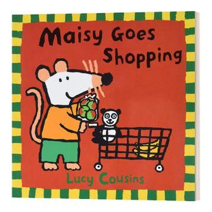 小鼠波波去购物 英文原版 Maisy Goes Shopping 廖彩杏推荐童书 平装绘本 英文版 Cousins, Lucy 进口英语原版书籍