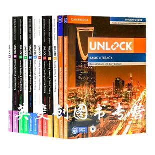 unlock教材现货原版进口剑桥英语新版第二版Unlock Reading Writing Listening Speaking Basic/Literacy / 1/2/3/4/5学生在线练习