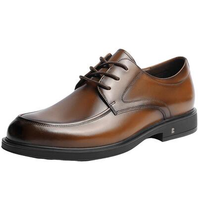 百丽商务正装皮鞋男秋新款软底