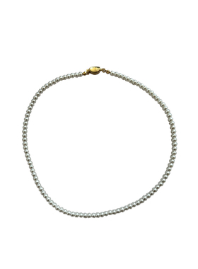 施家淡水大溪地黑珍珠项链女