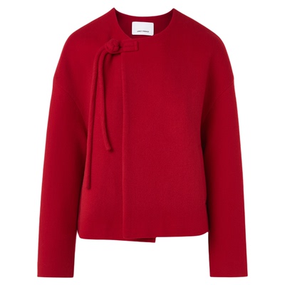 【管乐同款 MONEY HONG】朗姿纯羊毛新中式短款毛呢外套春季新款