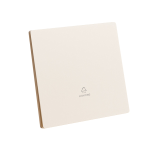 国际电工超薄肤感可可蛋奶五孔带开关插座面板一开双控家用86暗装