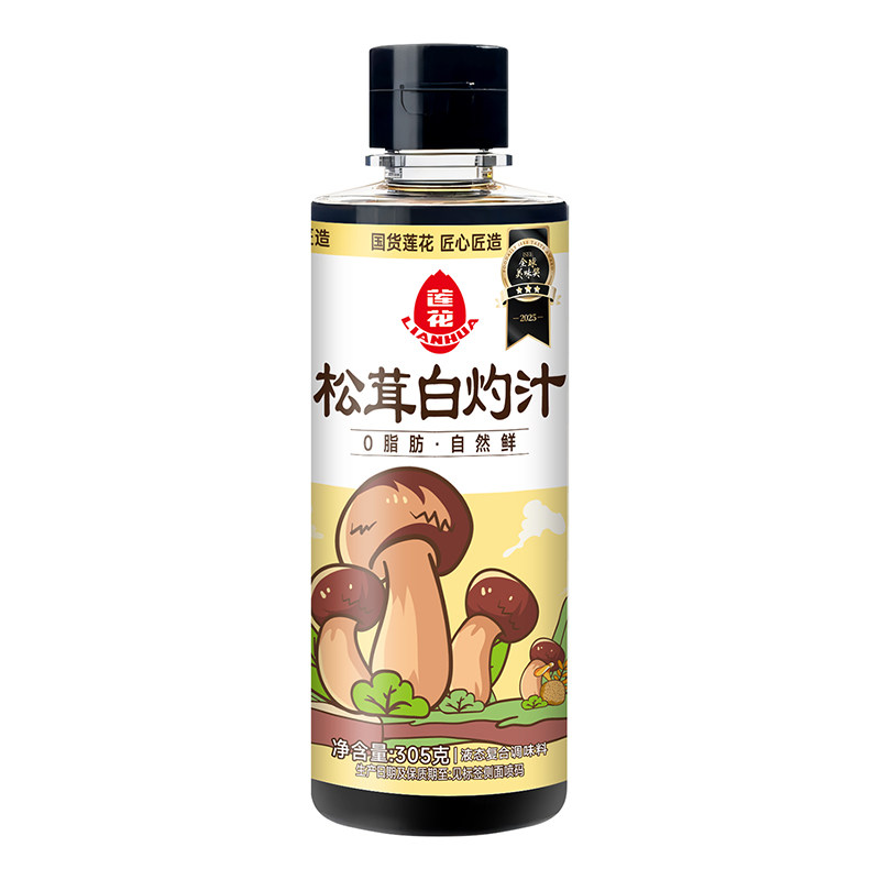 莲花0添加松茸白灼汁305g 白灼虾清蒸鱼凉拌菜汁酱油调味料旗舰店