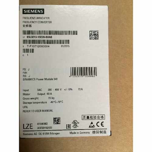 议价原装现货6SL3210-1SE26-0UA0西门子S120变频器6SL3210-1SE26-