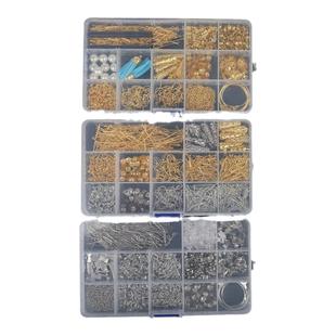 自制耳环diy材料包 手工发簪制作耳坠配件耳饰品耳钉首饰工具套装