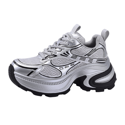 赵露思同款银色老爹鞋女运动鞋