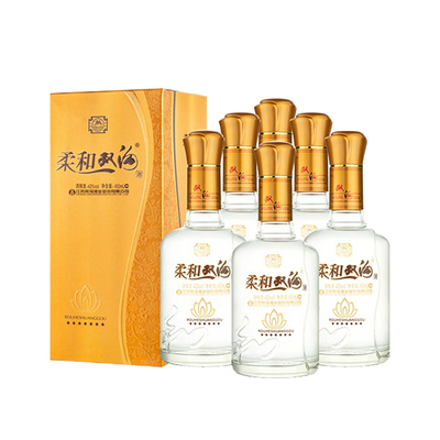 柔和双沟七星42度450ml*6瓶整箱浓香型白酒纯粮食酒中秋送礼