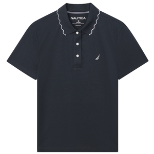 NAUTICA/诺帝卡女装25夏季新品SORONA亲肤柔软时尚POLO衫52KO10