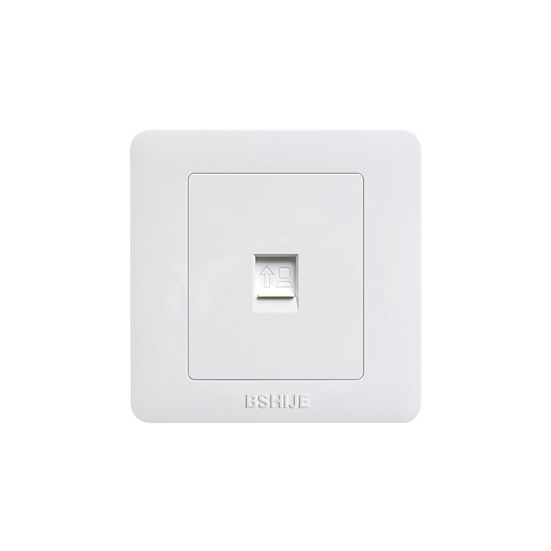 86型五类电脑网络宽带插座面板六类网线暗装单双网口信息千兆模块