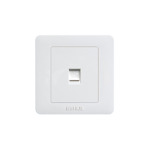 86型五类电脑网络宽带插座面板六类网线暗装单双网口信息千兆模块