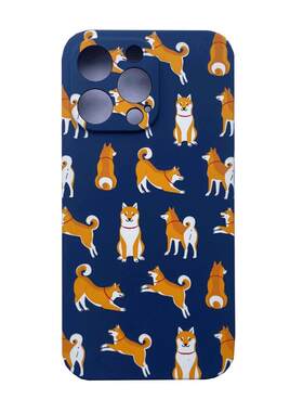 磨砂LUXOiPhone硅胶夜光田园犬