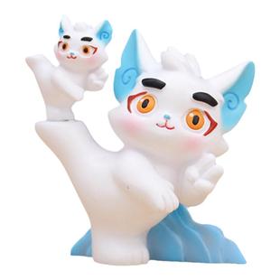 武林京剧猫盲盒2024新款女孩可爱古风武功摆件奖品小学生女生礼物