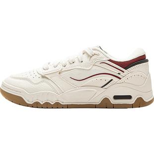 李宁月白3丨板鞋女鞋秋季新款百搭小白鞋舒适低帮休闲鞋子运动鞋