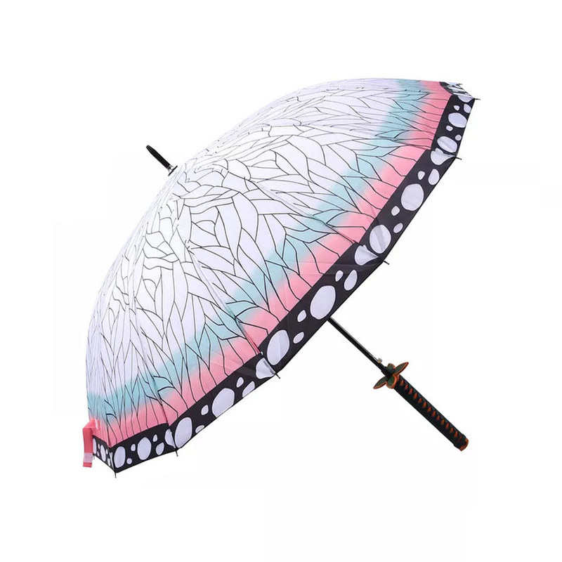鬼灭之刃cos长柄伞防晒晴雨