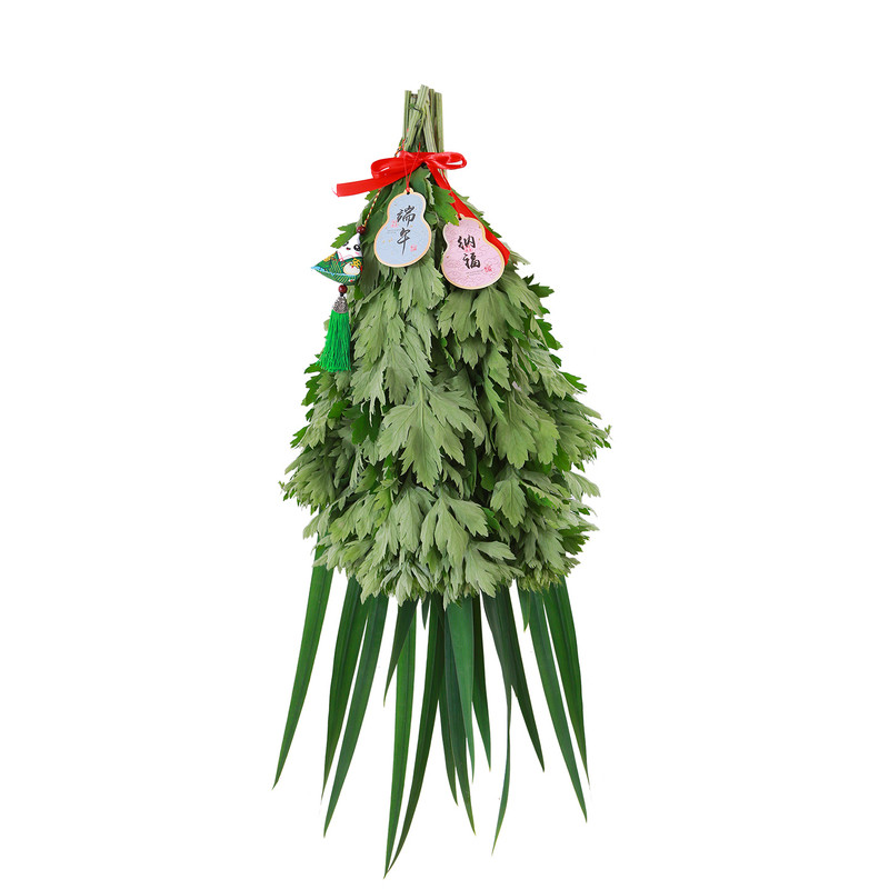 端午节新鲜艾草花束菖蒲