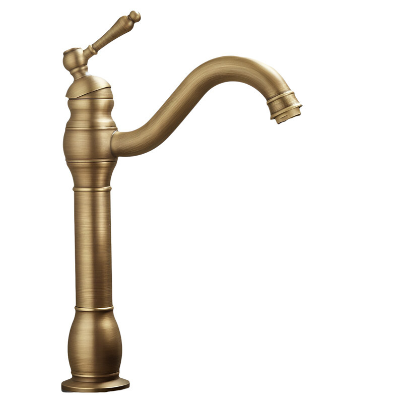 欧式台下盆仿古全铜冷热复古洗手盆水龙头台上盆面盆洗手池包邮