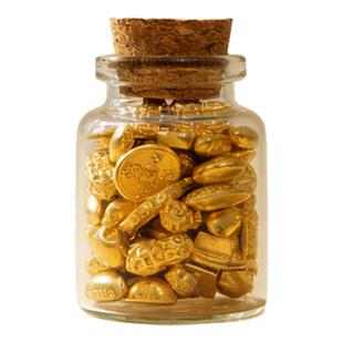 【满瓶吉祥物】金砖如意填充物装饰摆件创意用品元宝铜合金送人款