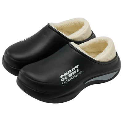 防水外穿棉拖鞋男士秋冬季