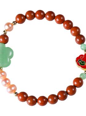 珠花蝶度女红石民族风原创手作