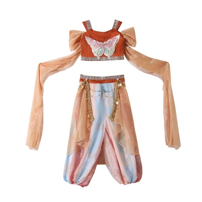 儿童敦煌飞天西域公主乐鼓舞蹈服