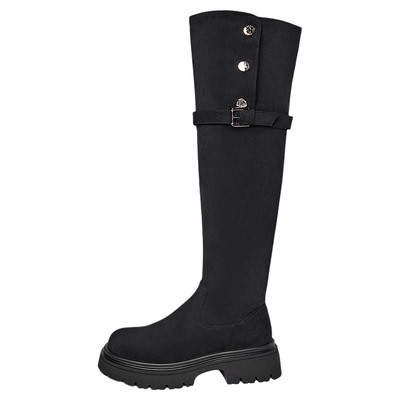 Bata弹力瘦瘦靴女2024冬