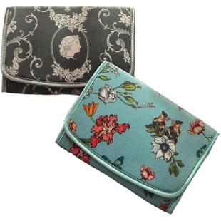 复古风首饰收纳包大容量旅行便携防氧化多层耳钉戒指项链手镯饰盒