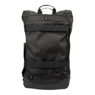 迪卡侬双肩包男斜挎包多功能滑板包青少安书多夹层书包KIDA