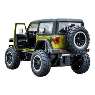 大号合金吉普儿童小孩卢比肯敞篷越野JEEP汽车模型男孩礼物玩具车