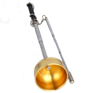 圆通佛具黄铜引磬铜罄伸缩引庆庙里法器佛堂打乐器用品木鱼铃包邮
