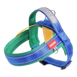 狗狗牵引绳背心式中小型犬柴犬柯基比熊泰迪可调节遛狗链子胸背带