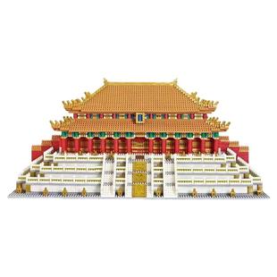 国风建筑拼图儿童玩具故宫太和殿男孩高难度拼装益智积木模型礼物
