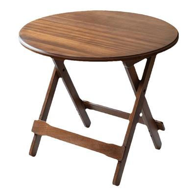有清堂乌金木实木折叠小圆桌餐桌