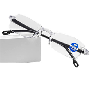 日本一体防疲劳老花镜男女高清超轻时尚便携老人老光老化眼镜花镜