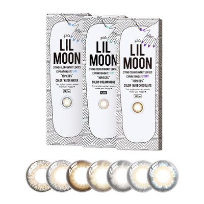 [限时优惠]LILMOON美瞳日抛30片大小直径彩色隐形眼镜混血水蓝灰