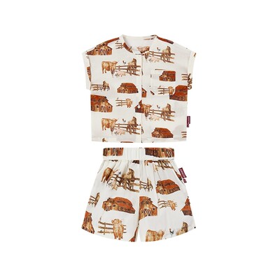 Milkbarn儿童短袖短裤套装