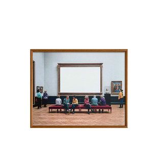【博物馆观展】创意镜画中古复古法式治愈挂画民宿沙发餐厅装饰画