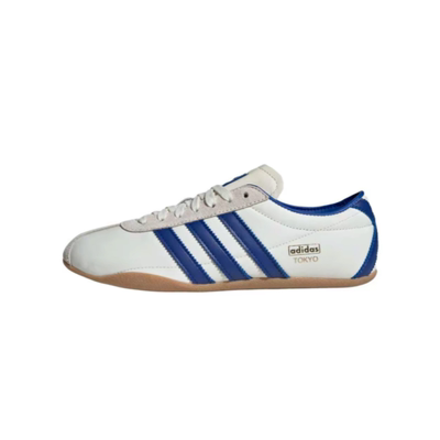 Adidas三叶草蓝白薄底T头德训鞋