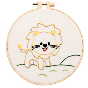 新手儿童入门广绣diy刺绣材料包幼儿园手工课塑料针简单绣花自绣