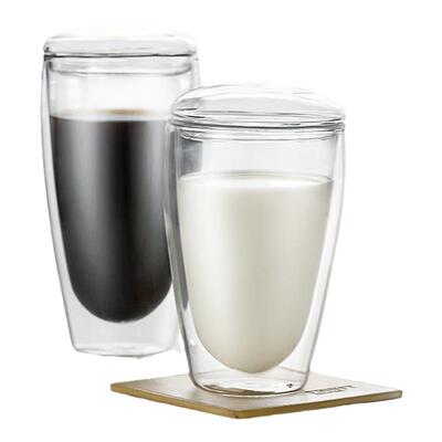 vatiri乐怡双层玻璃情侣防烫杯子