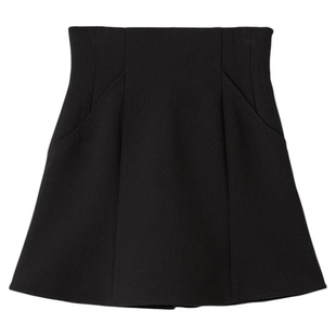 SNIDEL2025秋冬新品甜美百搭高腰喇叭A字鱼尾短裙裤SWFP254066