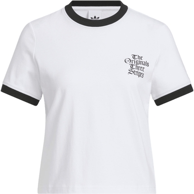 滔搏adidas阿迪达斯三叶草女子运动上衣休闲短袖T恤KT3060