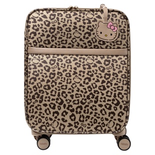 tbh野兽派家居Hello Kitty豹纹仿皮革材质登机箱18寸旅行箱行李箱