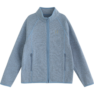 NNGZ山系户外女童抓绒卫衣开衫春季洋气儿童针织外套保暖校服内搭