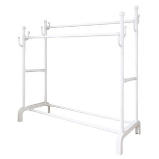 简易衣架落地卧室家用阳台晾衣架室内加粗大容量稳固挂衣架衣帽架